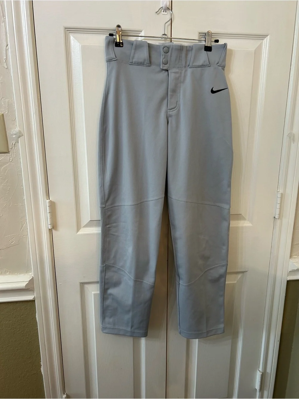 Nike Team Youth XL Baseball Pants Gray Athletic Uniform Reinforced Knees